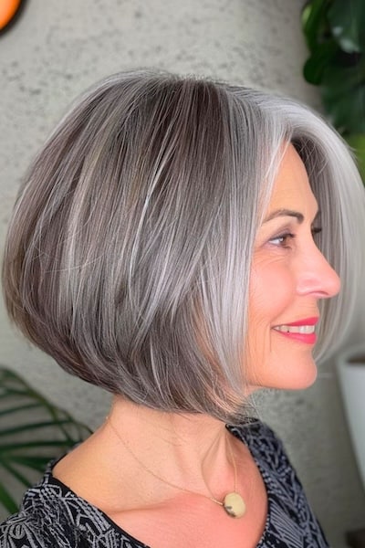 15+ Flawless Layered Bob Hairstyles For Women Over 60 That Look Youthful & Stylish 18 3 inverted bob