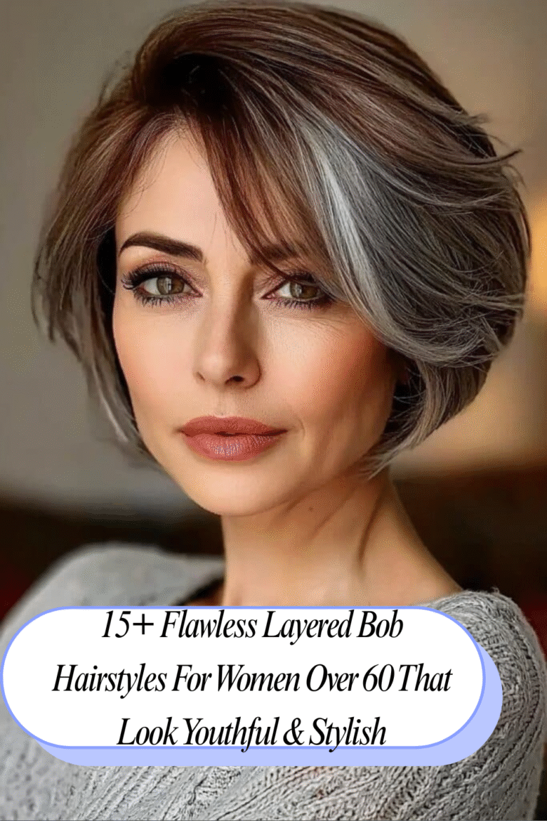 15+ Flawless Layered Bob Hairstyles For Women Over 60 That Look Youthful & Stylish 4 15+ Flawless Layered Bob Hairstyles For Women Over 60 That Look Youthful & Stylish