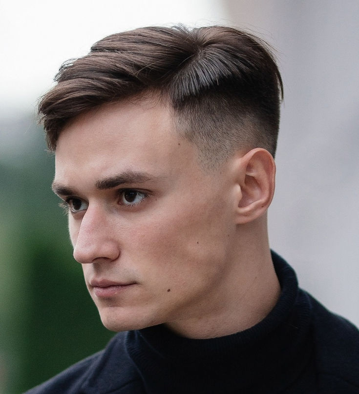 30 Modern Crew Cut Haircuts For Men 13 Side-Parted Crew Cut