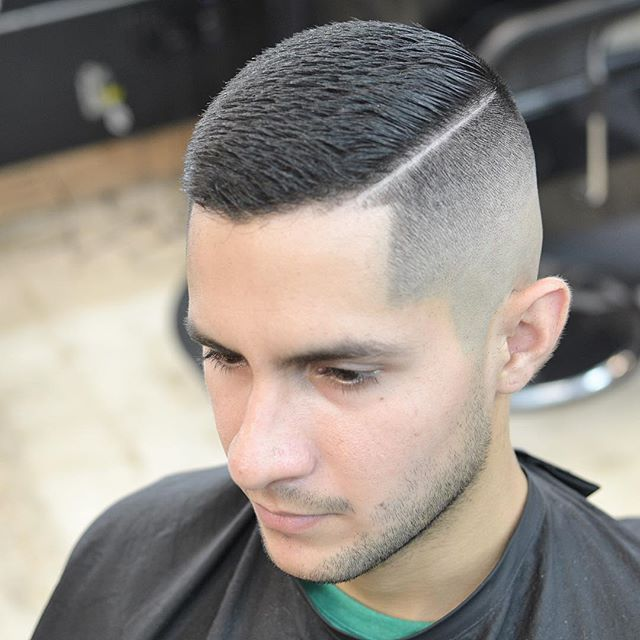 30 Modern Crew Cut Haircuts For Men 17 Crew Cut with Hard Part