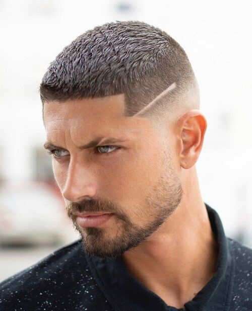 30 Modern Crew Cut Haircuts For Men 25 Crew Cut with Design
