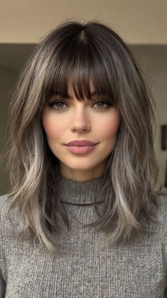 15+ Gray Blending For Dark Hair Styles for 2025 3 p 1 28