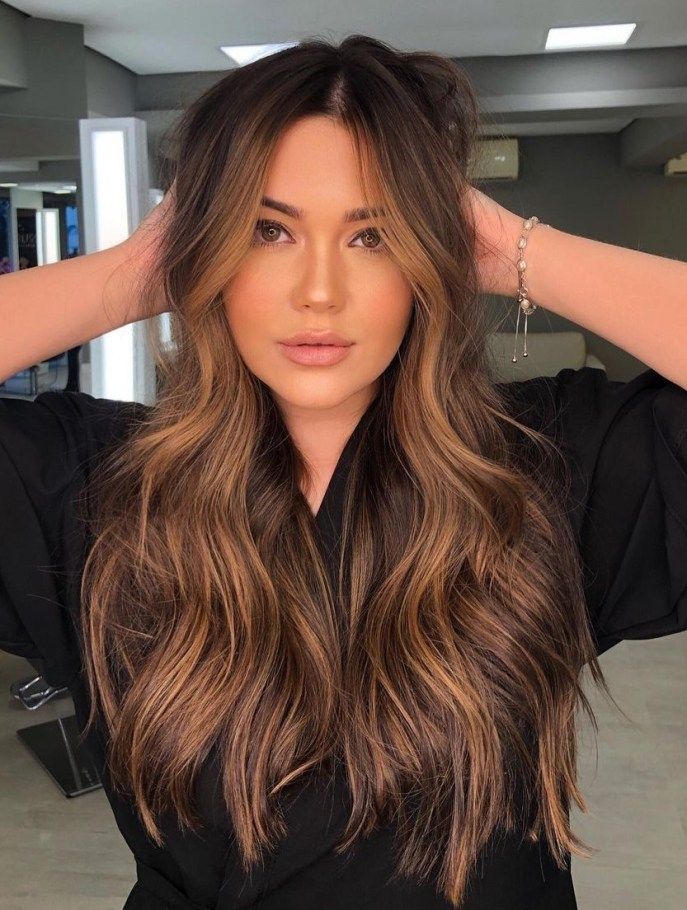 25+ Gorgeous Caramel Highlights on Dark Hair That Turn Heads 14 p 12 1