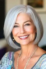 15+ Gray Hairstyles for Older Women | Chic & Timeless Ideas 14 p 12 13