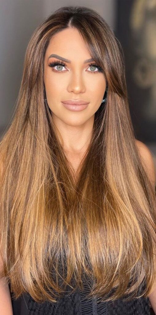 25+ Gorgeous Caramel Highlights on Dark Hair That Turn Heads 6 p 4 1