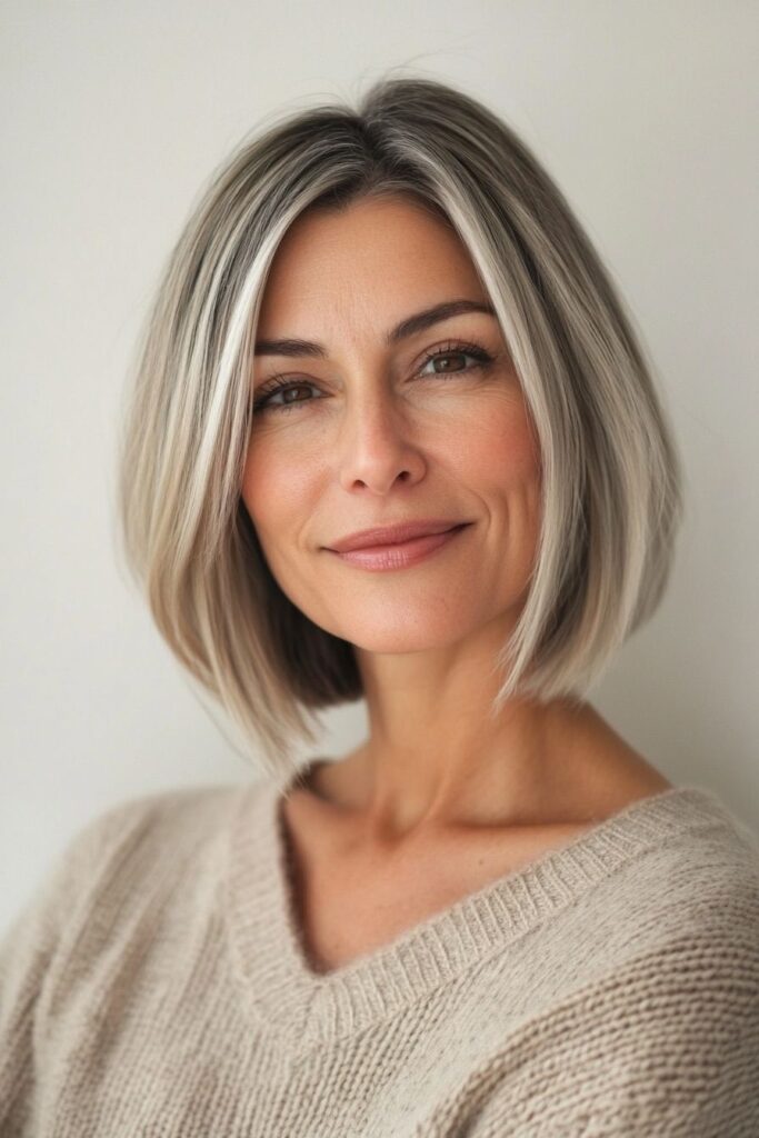 15+ Gray Hairstyles for Older Women | Chic & Timeless Ideas 6 p 4 14