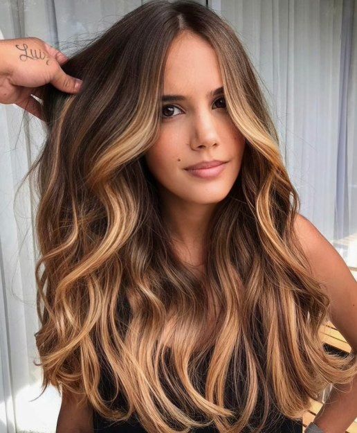 25+ Gorgeous Caramel Highlights on Dark Hair That Turn Heads 7 p 5 2