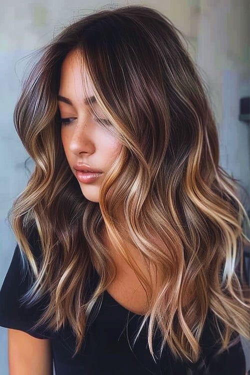25+ Gorgeous Caramel Highlights on Dark Hair That Turn Heads 10 p 8 1
