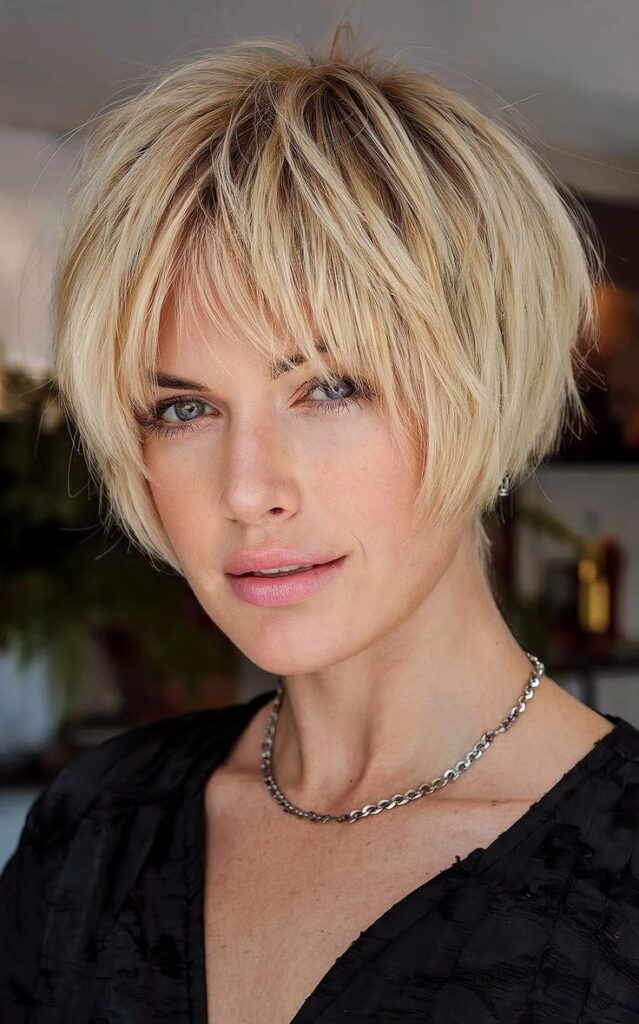15+ Feathered Bob Hairstyles That Add Volume, Style & Elegance 10 p 8 47